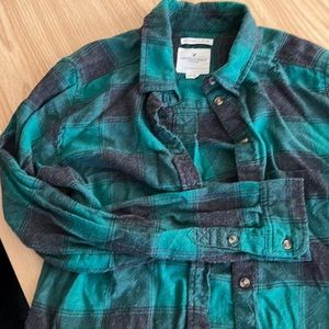 American Eagle Flannel Top